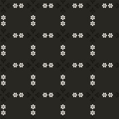 Abstract simple floral gothic style seamless pattern. Elegant minimal monochrome stylish background. Perfect for textile, wallpaper and fabrics.