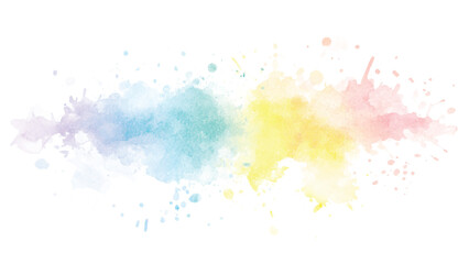 Fototapeta premium Watercolor colorful brash grunge watersplash. Cyan watercolor water brash splash texture.