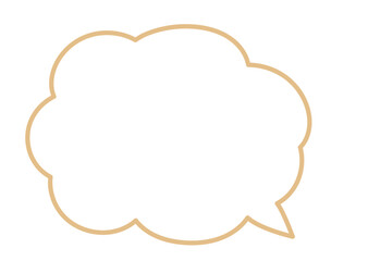 シンプルなもこもこふきだし