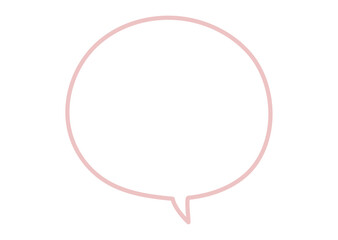 シンプルな丸いふきだし