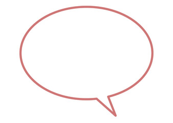 シンプルな丸いふきだし