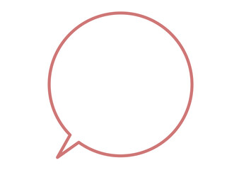 シンプルな丸いふきだし