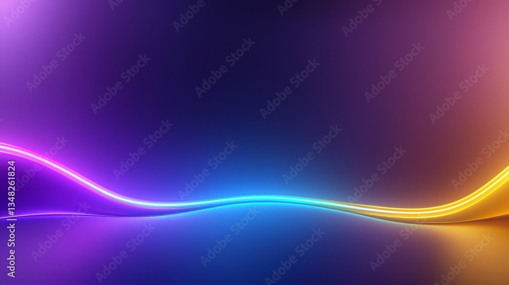 Poster abstract background with dynamic colorful lines, a vibrant and modern design