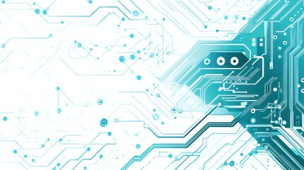 Circuit board technology, abstract background, futuristic design. Possible use Stock photo