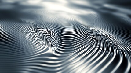 Obraz premium Abstract Metallic Surface with Ripple Effect and Circular Lines Pattern