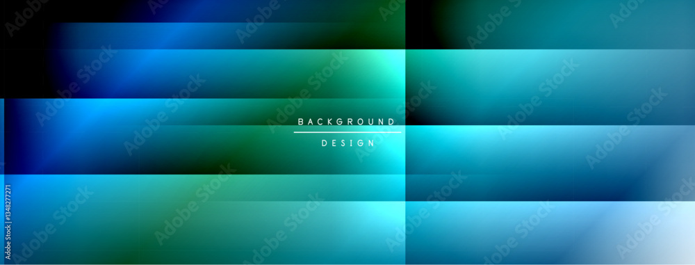 Poster Colorful gradient with lines made of shadow and light. Creative background