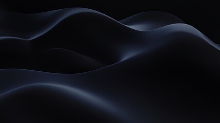Abstract Dark Waves Background with Smooth Silk Like Texture