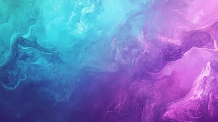 Abstract Swirling Nebula: A Symphony of Teal and Violet Hues