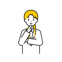 上半身のポーズ_シンプルな医師の女性13