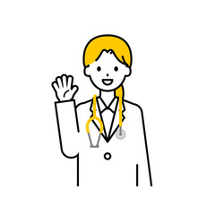 上半身のポーズ_シンプルな医師の女性02