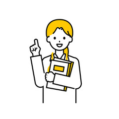 上半身のポーズ_シンプルな医師の女性16