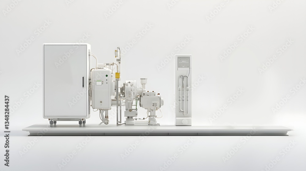 Aufkleber conceptual image of an electric motor efficiently converting kinetic energy by human movement into u