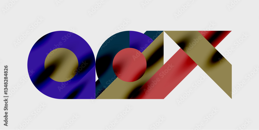 Poster Vibrant abstract background circles with smooth gradients, creating a dynamic and modern design. Ideal for creative, tech, or contemporary-themed projects