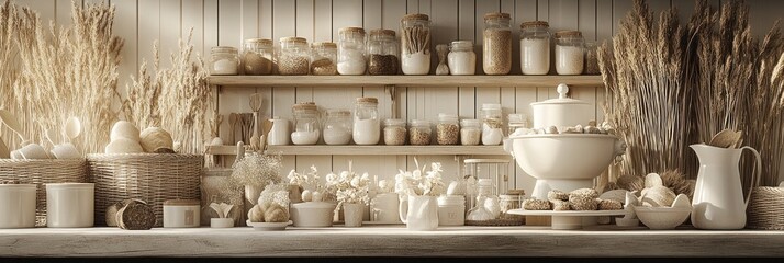 Rustic, Farmhouse-Style Kitchen Display