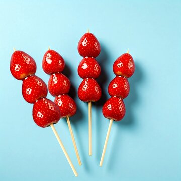 sweet strawberry tanghulu 