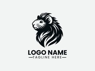 capybara silhouette with detailed fur texture. Wildlife logo