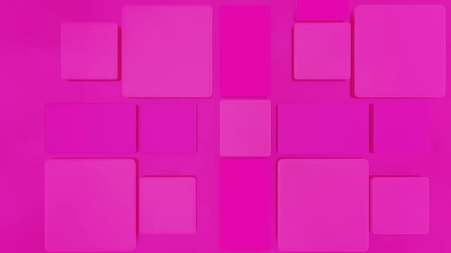 abstract purple background increasing and decreasing rectangular tiles 3d render looped animation
