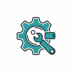 Obraz premium gear icon vector illustration