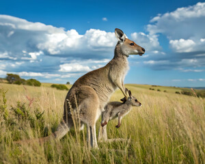 kangaroo in the wild