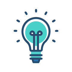 Light Bulb Icon – Innovation and Bright Idea Concept