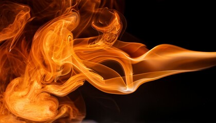 orange smoke wallpaper background 002