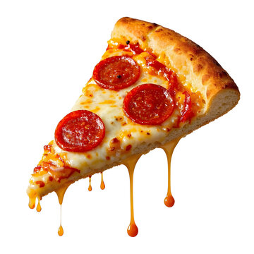 pizza on a white background