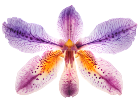 Purple And Pink Orchid Flower Closeup