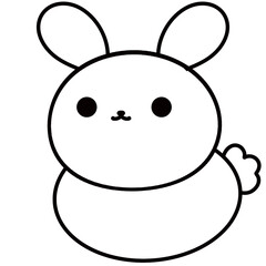 Cute colors and outline Easter