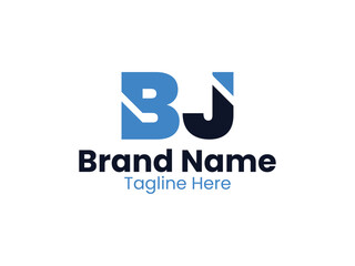Creative modern initial letter BJ logo vector