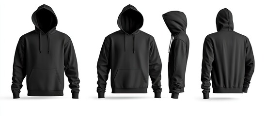 Black Hoodie Mockup