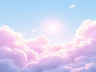 Soft pastel watercolor clouds for a gentle and dreamy design