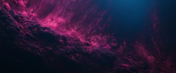 Dark purple blue black abstract grainy background, glowing vibrant color gradient shape, noise texture poster header banner cover design,colourful, dynamic, poster, vibrant, abstract,9