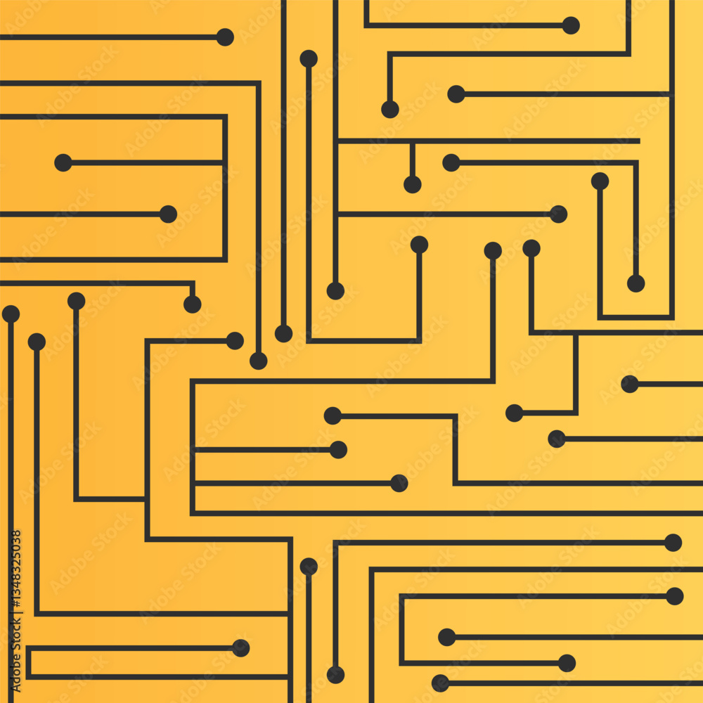 Aufkleber high-tech technology background texture. circuit board vector illustration.