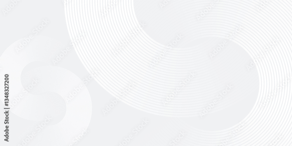 Canvas Prints abstract white glowing geometric lines on gray background. modern shiny blue circle lines pattern. f