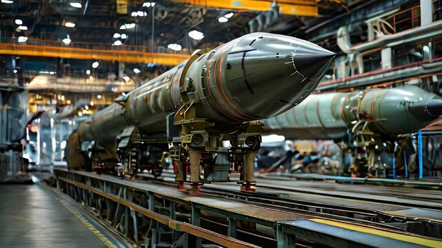video of Production of ballistic missiles 