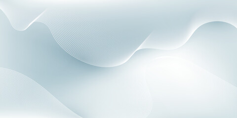 Trendy wavy line background template. Abstract vector design with flowing lines. Digital future technology concept.