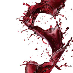 Dynamic Splash of Water Abstract Design Capturing Fluid Motion and Crystal Clarity with Dramatic Transparent Background for Creative Use