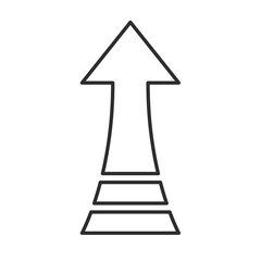 上昇する矢印アイコン