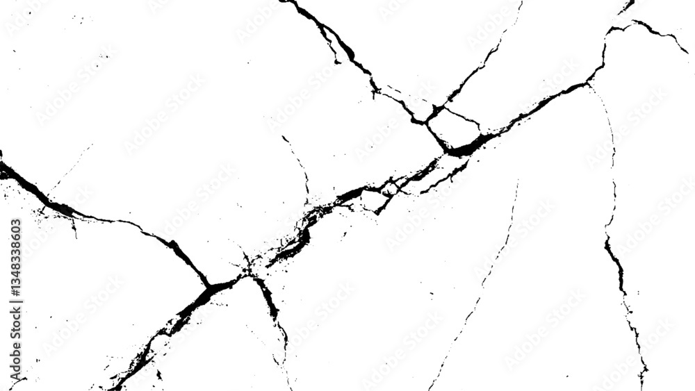 Aufkleber vector texture of cracked concrete. grunge background. wall of cracked concrete. texture of crack on
