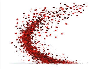 Beautifully arranged heart shapes for a lovely greeting card or banner for Women’s Day and Valentine’s Day.