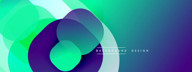 Abstract background with layered translucent gradient shapes
