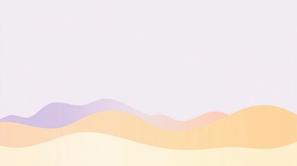Serene Pastel Hillscape: A Tranquil Abstract Landscape