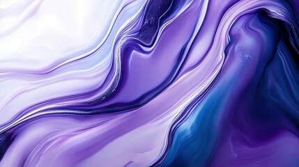 Obraz premium Artistic depiction of swirling purples and blues in an abstract pattern