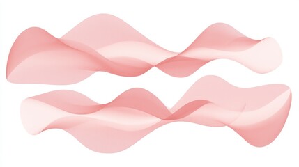 Delicate Pink Wave Abstract Graphic Design