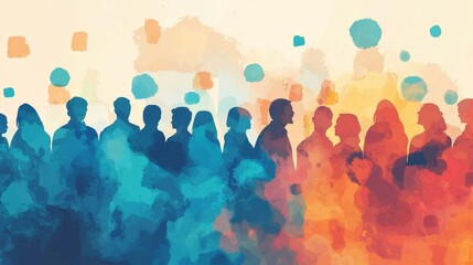 Creative representation of collaboration and active citizenship through art.