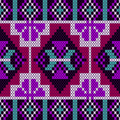 Abstract ethnic geometric pattern design for background or Wallpaper.