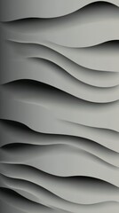 Abstract Wave-like Architectural Design. Modern Building Facade with Intricate Geometric Patterns. Stylish and Elegant Contemporary Forms.
