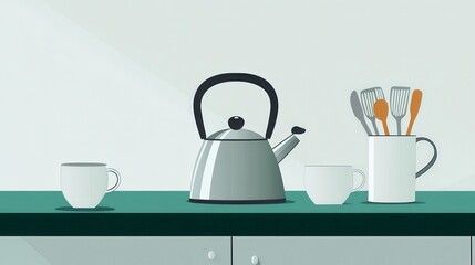 Simple Modern Kitchen Utensils and Appliances