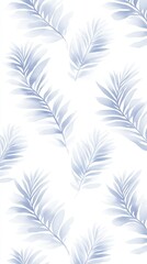 Delicate Pastel Palm Leaf Watercolor Seamless Pattern