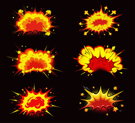 Comic-Style Explosion Effects Collection